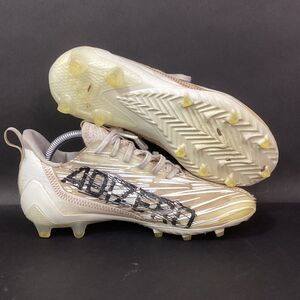 Adidas Adizero Molded Football Cleats Men's Sz 7 Ivory/Off-White & Black GX4049